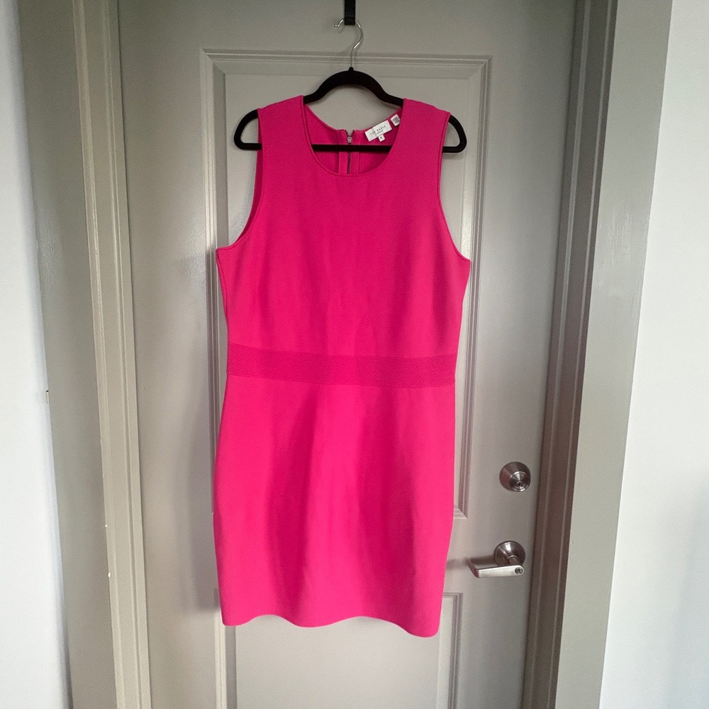 Ted Baker Hot Pink Knit Fit & Flare Dress Ted 6 US 12-14